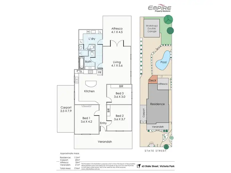 Floorplan of Homely house listing, 63 State Street, Victoria Park WA 6100
