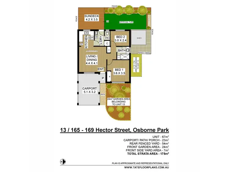 Floorplan of Homely villa listing, 13/165 Hector Street, Osborne Park WA 6017