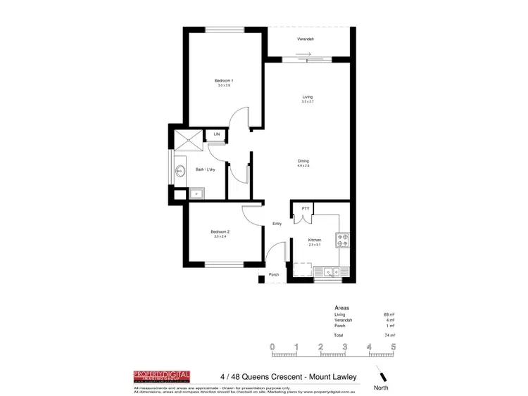 Floorplan of Homely villa listing, 4/48 Queens Crescent, Mount Lawley WA 6050