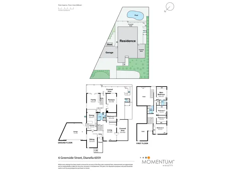 Floorplan of Homely house listing, 6 Greenside Street, Dianella WA 6059