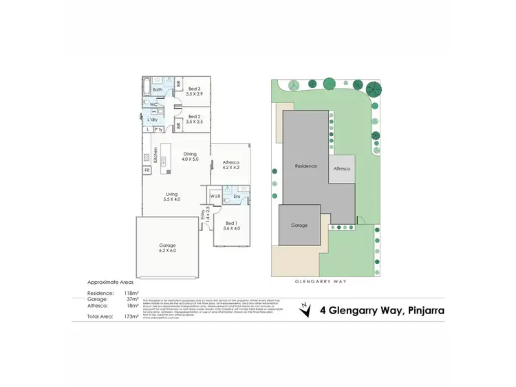 Floorplan of Homely house listing, 4 Glengarry Way, Pinjarra WA 6208