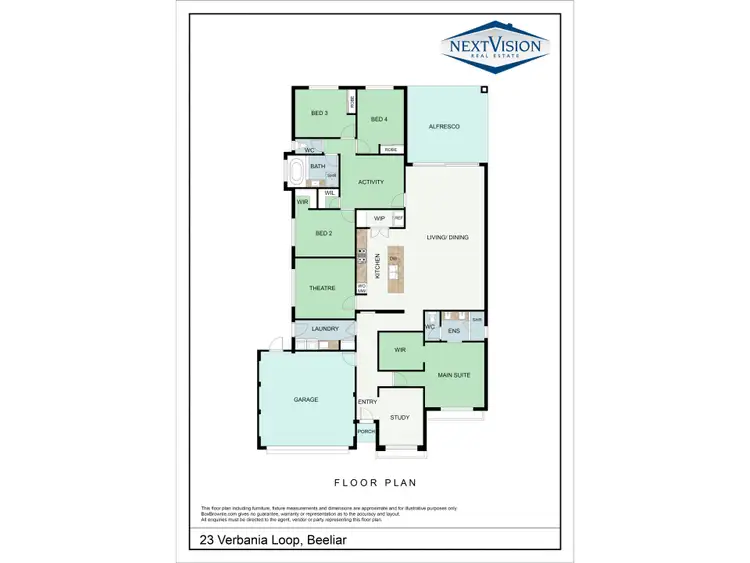 Floorplan of Homely house listing, 23 Verbania Loop, Beeliar WA 6164