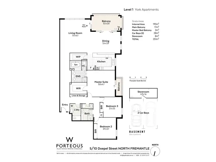 Floorplan of Homely apartment listing, 5/10 Doepel Street, North Fremantle WA 6159