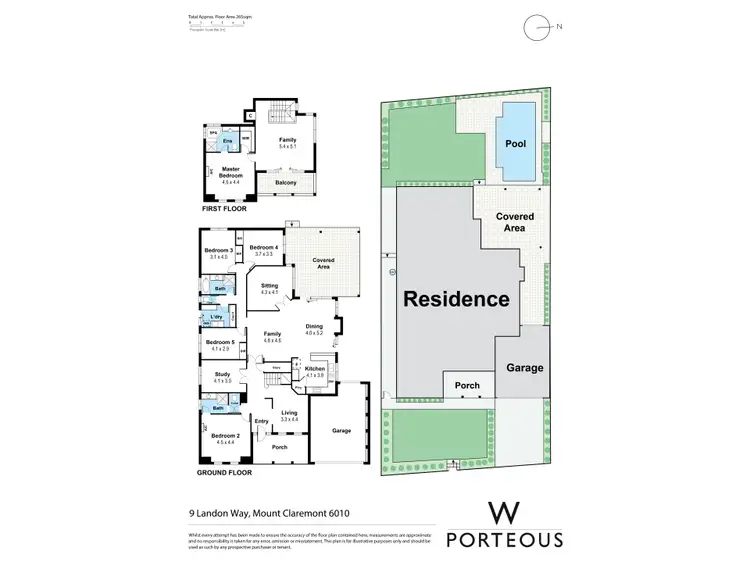 Floorplan of Homely house listing, 9 Landon Way, Mount Claremont WA 6010
