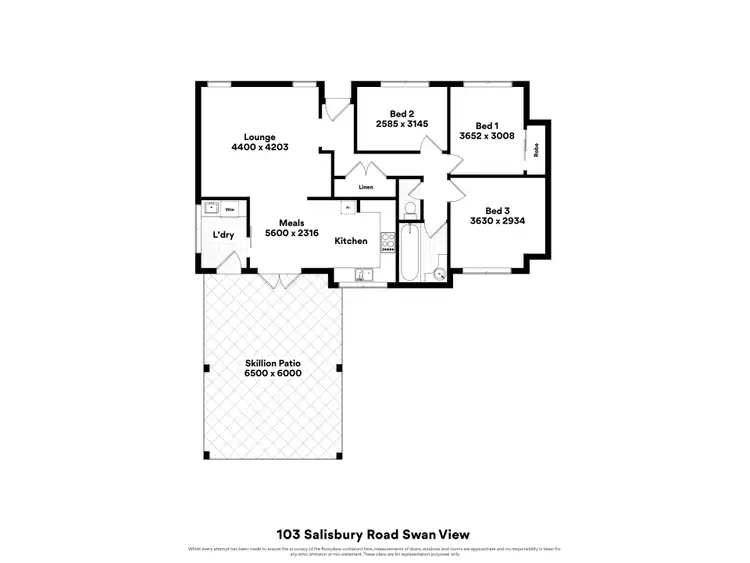 Floorplan of Homely house listing, 103 Salisbury Road, Swan View WA 6056