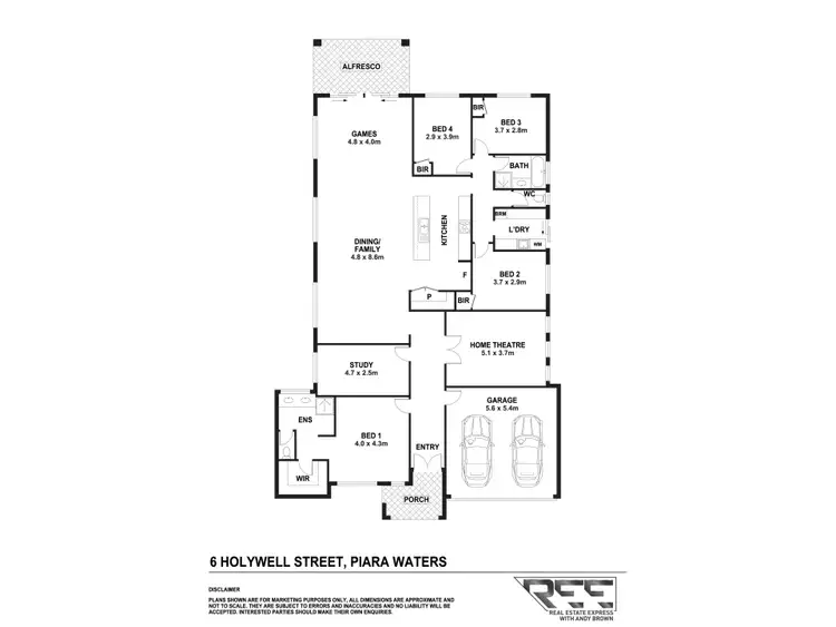 Floorplan of Homely house listing, 6 Holywell Street, Piara Waters WA 6112