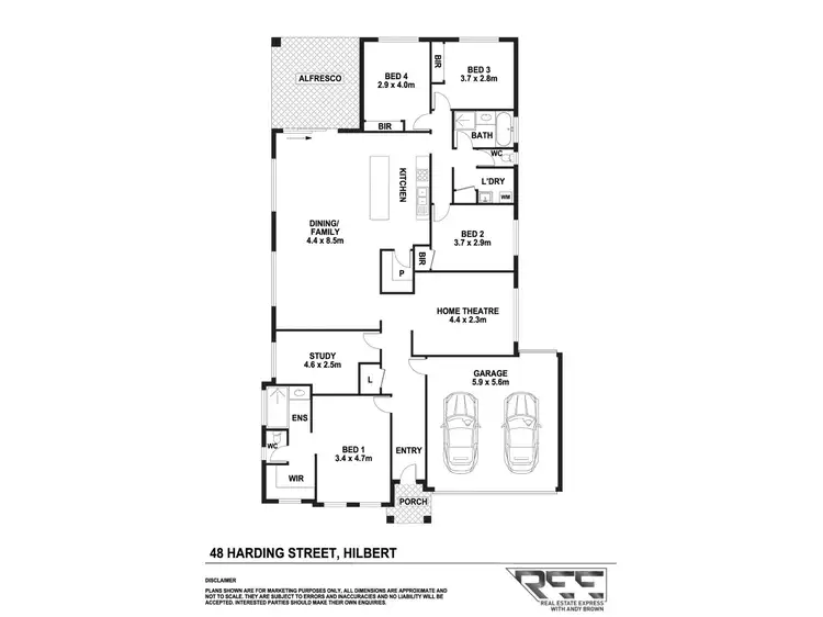 Floorplan of Homely house listing, 48 Harding Street, Hilbert WA 6112