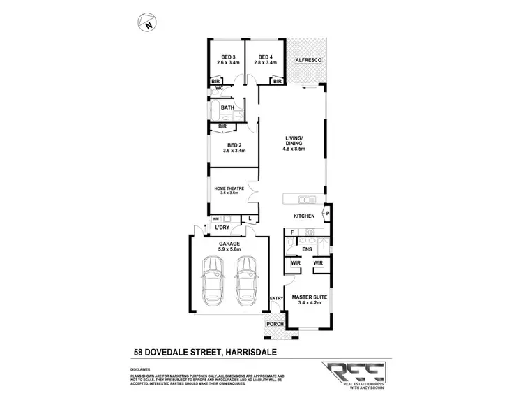 Floorplan of Homely house listing, 58 Dovedale Street, Harrisdale WA 6112