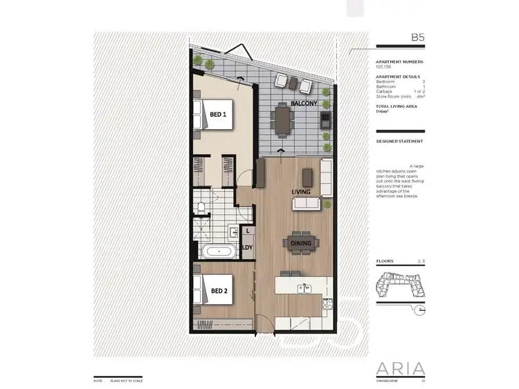 Floorplan of Homely apartment listing, 107/2 Milyarm Rise, Swanbourne WA 6010
