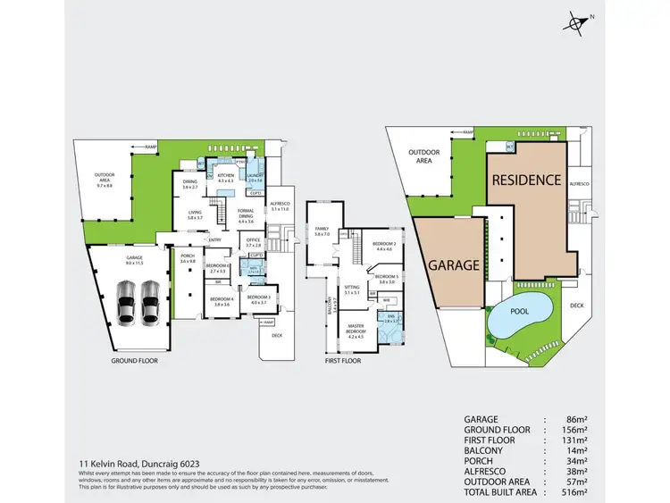 Floorplan of Homely house listing, 11 Kelvin Road, Duncraig WA 6023