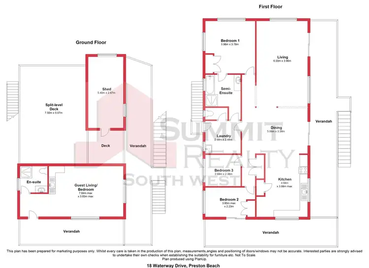 Floorplan of Homely house listing, 18 Waterway Road, Preston Beach WA 6215
