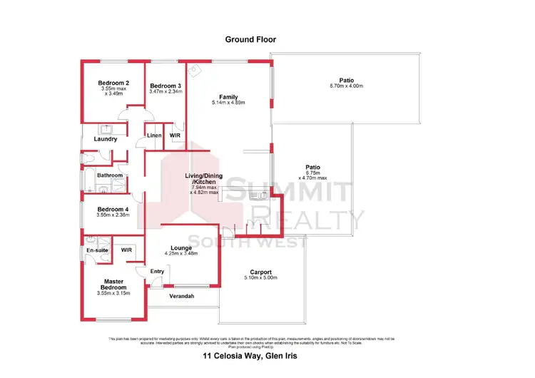 Floorplan of Homely house listing, 11 Celosia Way, Glen Iris WA 6230