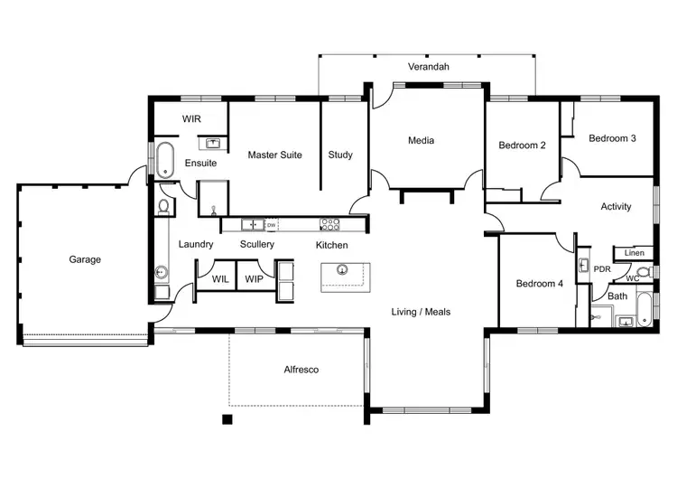 Floorplan of Homely house listing, 17 Koulberry Road, Dalyellup WA 6230