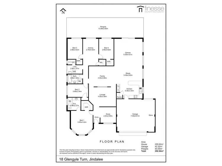 Floorplan of Homely house listing, 18 Glengyle Turn, Jindalee WA 6036