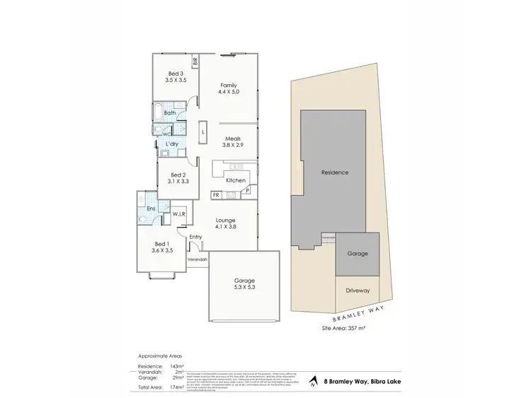 Floorplan of Homely house listing, 8 Bramley Way, Bibra Lake WA 6163