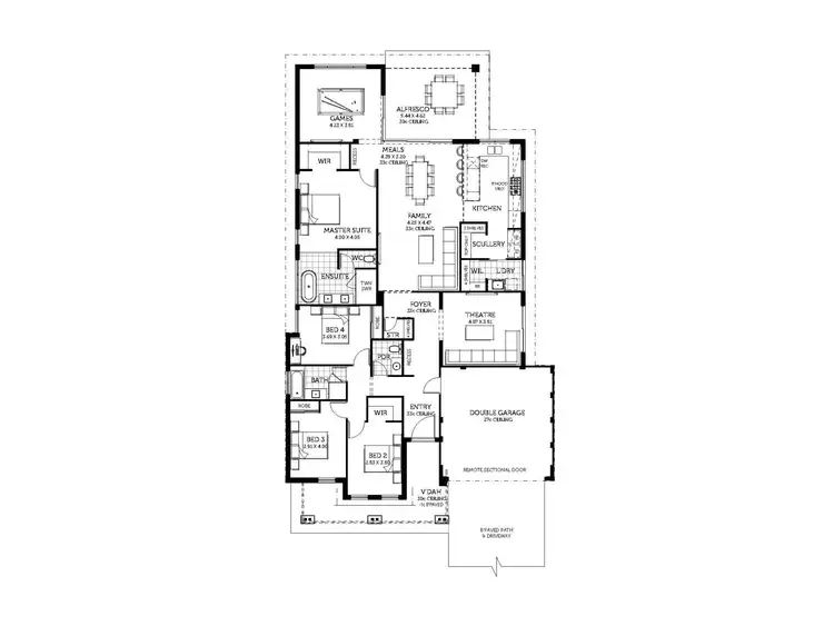 Floorplan of Homely house listing, 8 Chamaeleon Approach, Australind WA 6233