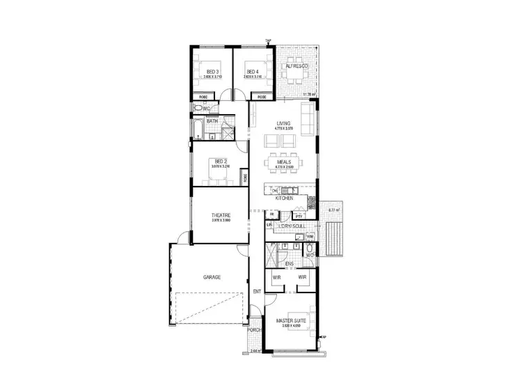 Floorplan of Homely house listing, 21 Jarama Entrance, Brabham WA 6055