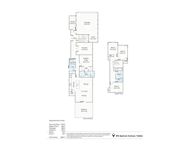 Floorplan of Homely house listing, 39A Spencer Avenue, Yokine WA 6060