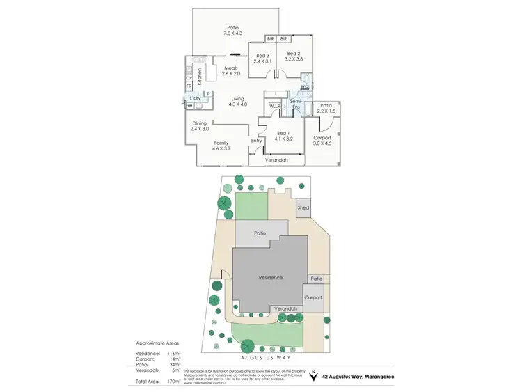 Floorplan of Homely house listing, 42 Augustus Way, Marangaroo WA 6064