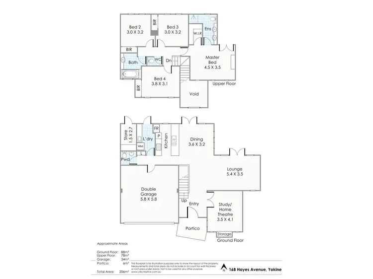 Floorplan of Homely house listing, 16B Hayes Avenue, Yokine WA 6060