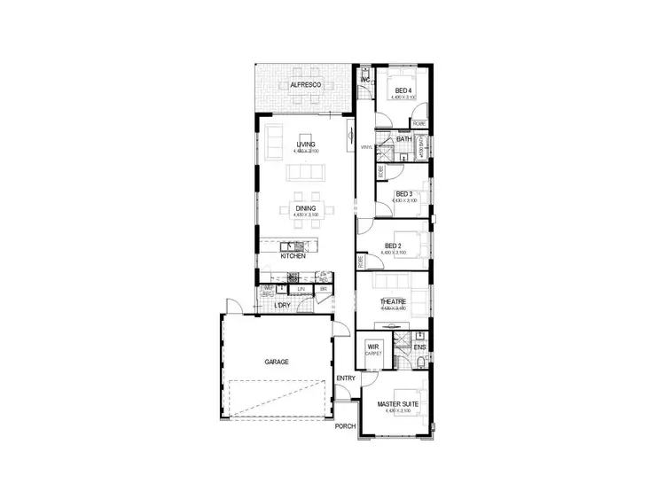 Floorplan of Homely house listing, 5 Dartmoor Street, Forrestdale WA 6112