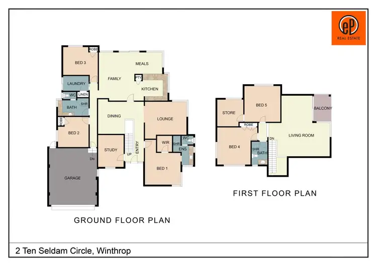 Floorplan of Homely house listing, 2 Ten Seldam Circle, Winthrop WA 6150