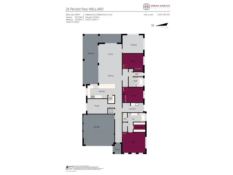 Floorplan of Homely house listing, 26 Peridot Pass, Wellard WA 6170