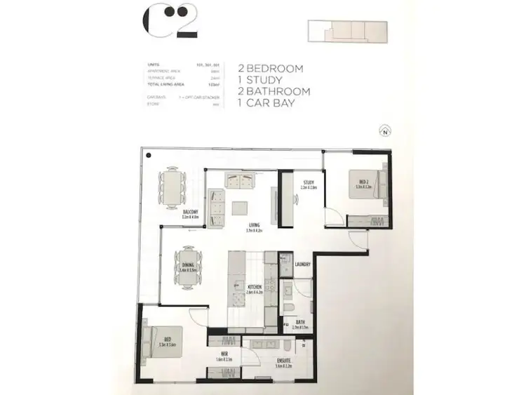 Floorplan of Homely apartment listing, 101/36 Edgecumbe Street, Como WA 6152