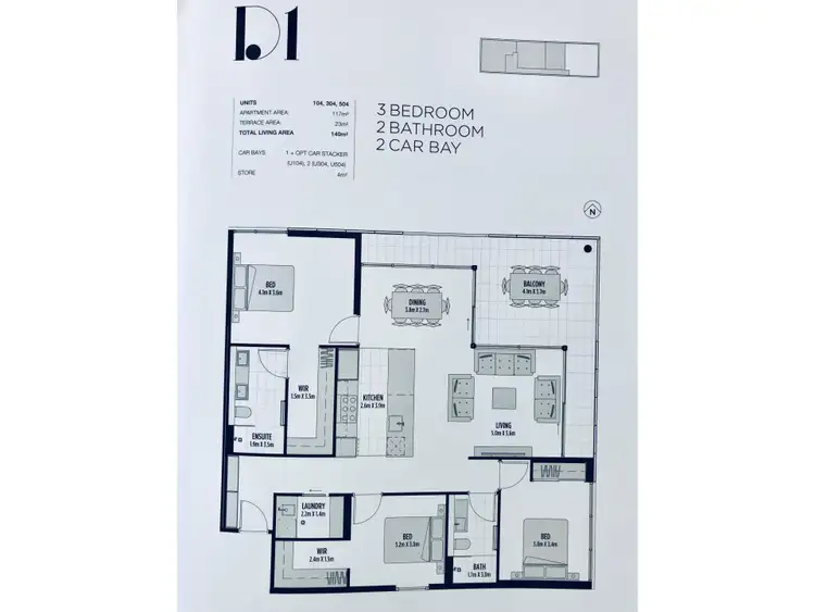 Floorplan of Homely apartment listing, 204/36 Edgecumbe Street, Como WA 6152