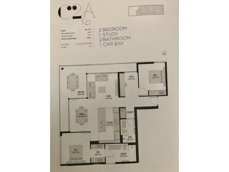 Floorplan of Homely apartment listing, 201/36 Edgecumbe Street, Como WA 6152