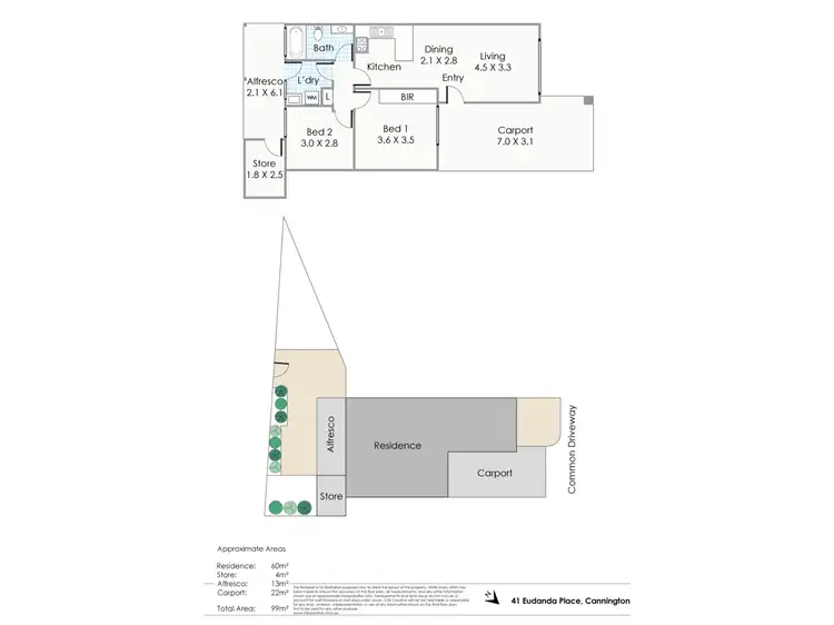 Floorplan of Homely house listing, 41 Eudanda Place, Cannington WA 6107