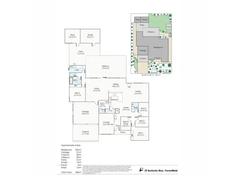 Floorplan of Homely house listing, 29 Burtonia Way, Forrestfield WA 6058