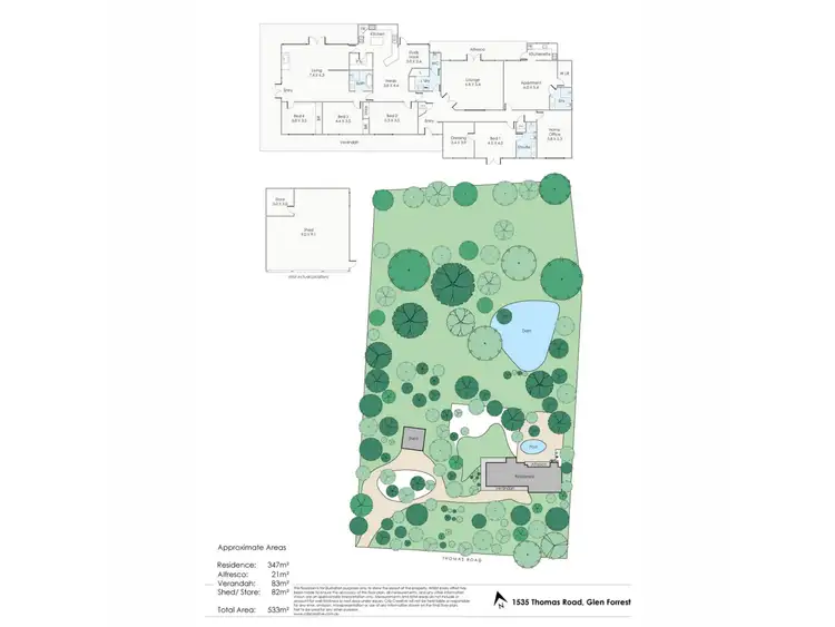 Floorplan of Homely house listing, 1535 Thomas Road, Glen Forrest WA 6071