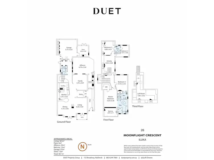 Floorplan of Homely house listing, 26 Moonflight Crescent, Iluka WA 6028