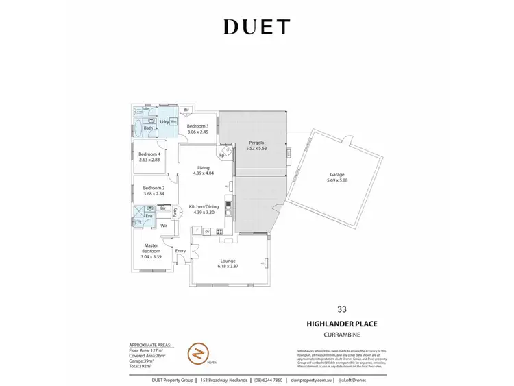 Floorplan of Homely house listing, 33 Highlander Place, Currambine WA 6028