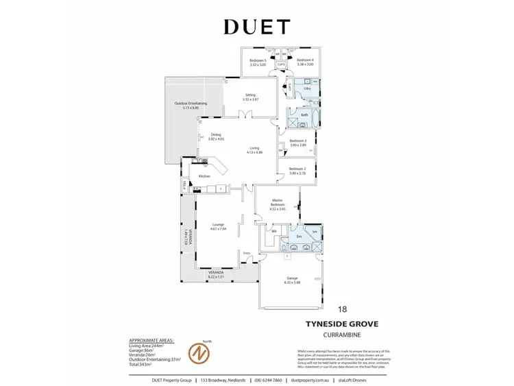 Floorplan of Homely house listing, 18 Tyneside Grove, Currambine WA 6028