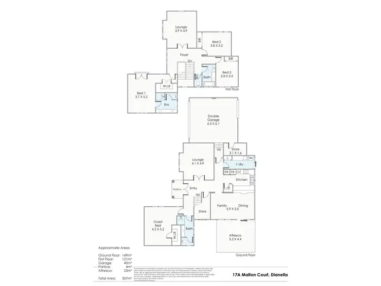 Floorplan of Homely house listing, 17A Malton Court, Dianella WA 6059