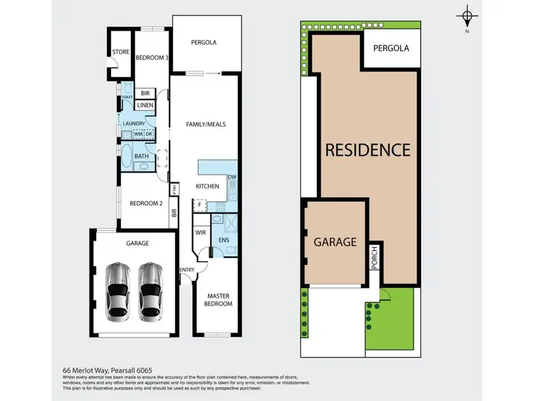 Floorplan of Homely house listing, 66 Merlot Way, Pearsall WA 6065