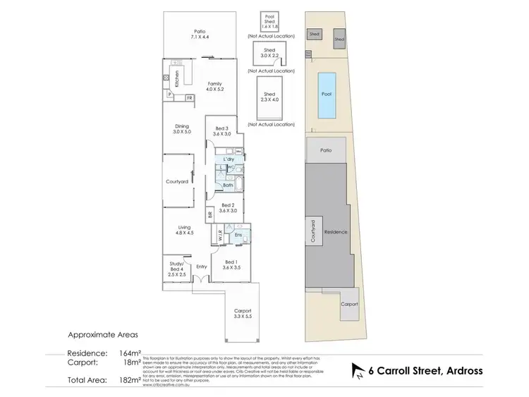 Floorplan of Homely house listing, 6 Carroll Street, Ardross WA 6153