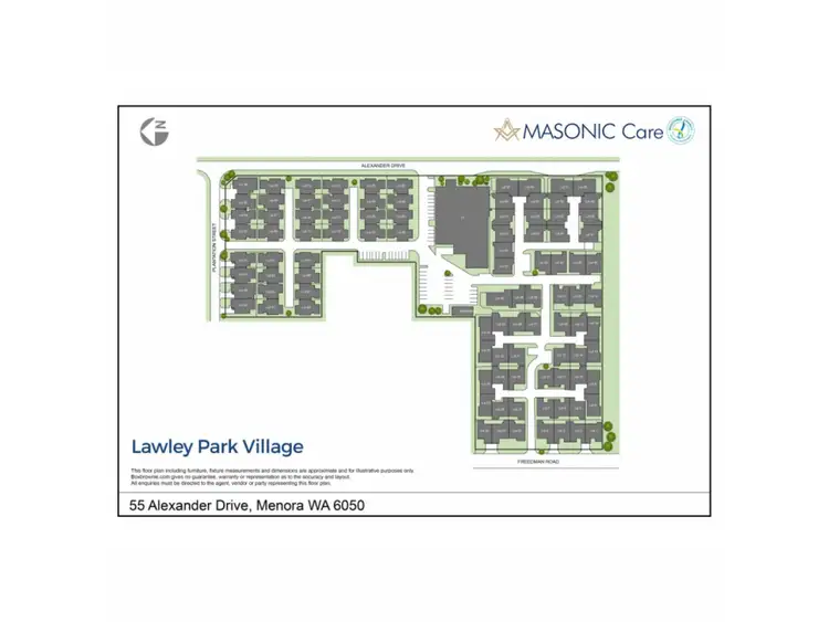 Floorplan of Homely villa listing, Villa 13/55 Alexander Drive, Menora WA 6050