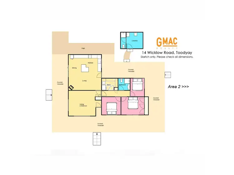 Floorplan of Homely house listing, 14 Wicklow Road, Dumbarton, Toodyay WA 6566