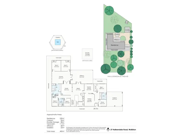 Floorplan of Homely house listing, 37 Halleendale Rd, Walliston WA 6076
