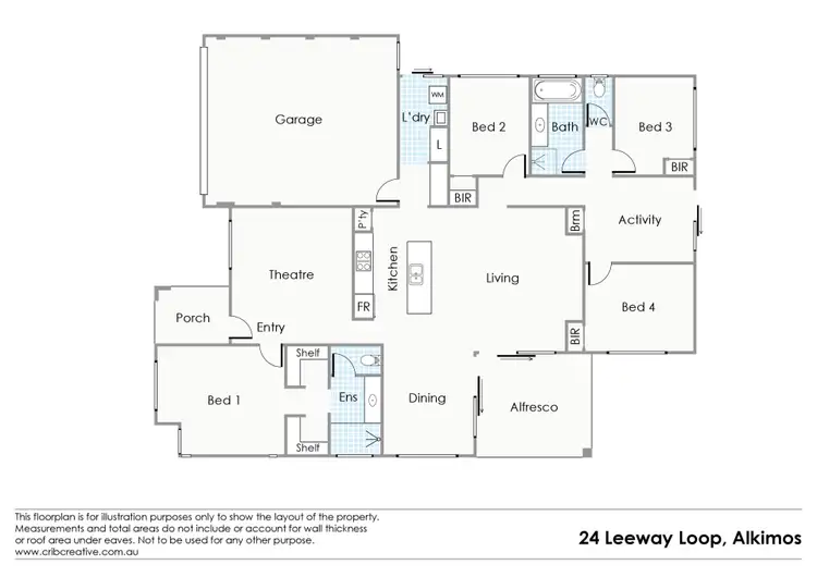 Floorplan of Homely house listing, 24 Leeway Loop, Alkimos WA 6038