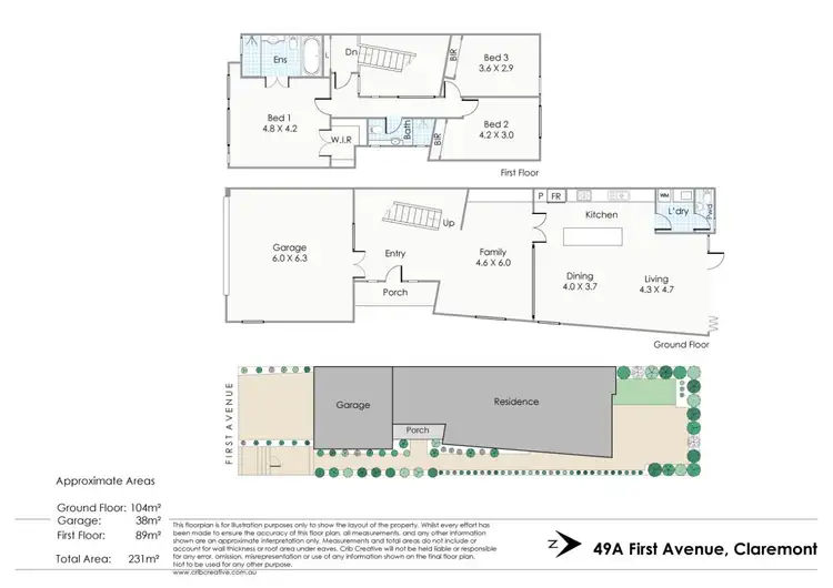 Floorplan of Homely house listing, 49A First Avenue, Claremont WA 6010