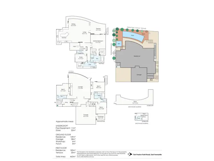 Floorplan of Homely house listing, 76A Preston Point Road, East Fremantle WA 6158