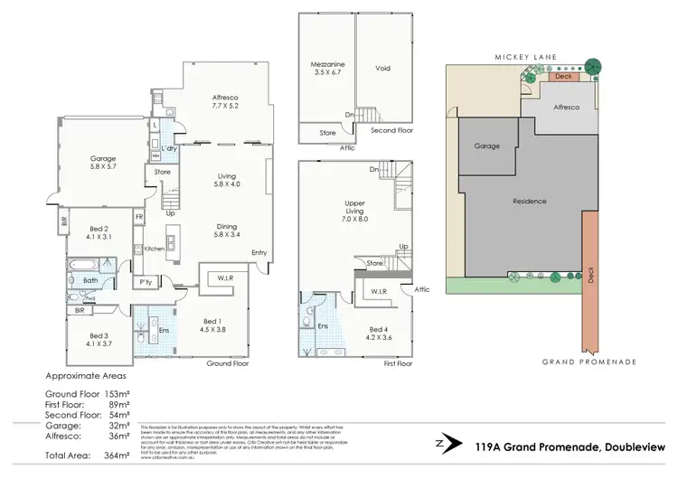Floorplan of Homely house listing, 119a Grand Promenade, Doubleview WA 6018