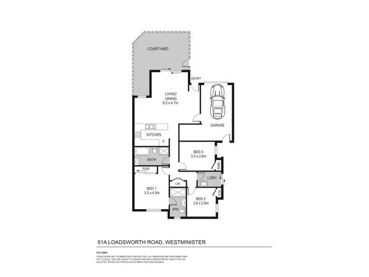 Floorplan of Homely house listing, 51a Lodesworth  Road, Westminster WA 6061
