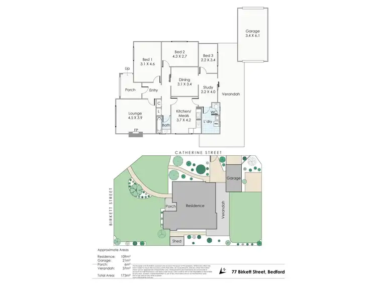 Floorplan of Homely house listing, 77 Birkett Street, Bedford WA 6052