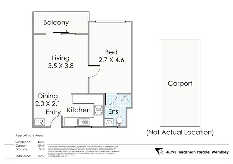 Floorplan of Homely unit listing, 48/93 Herdsman Parade, Wembley WA 6014