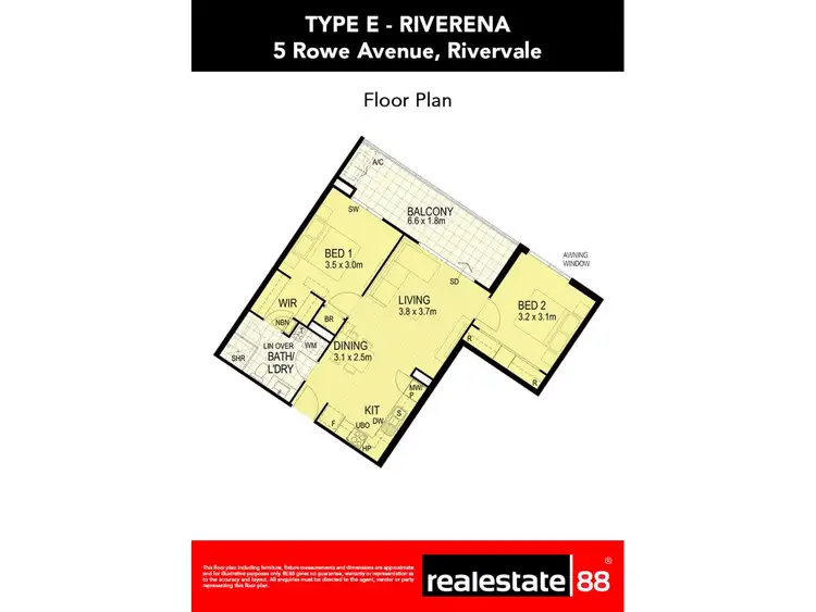 Floorplan of Homely apartment listing, 3/5 Rowe Avenue, Rivervale WA 6103